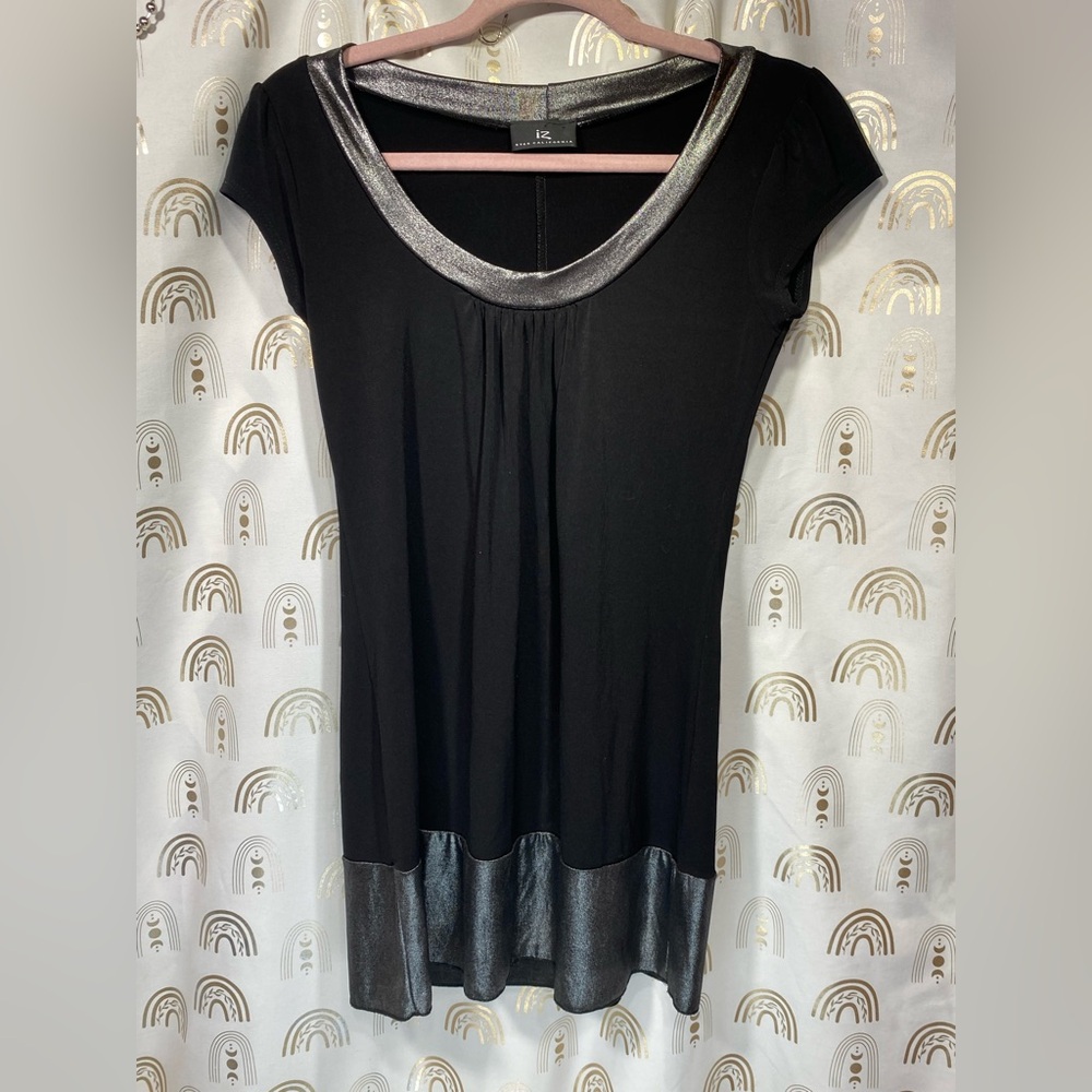 Byer California Black Tunic with Metallic Accents